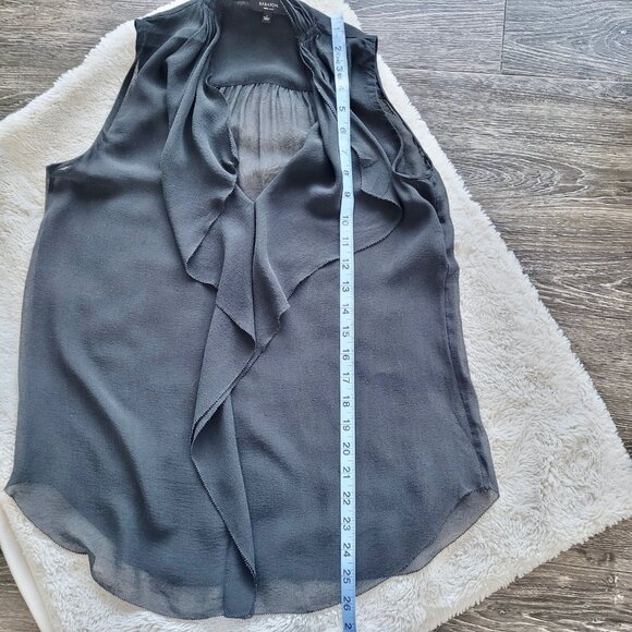 Aritzia Babaton Ainsley Sleeveless Silk Blouse in Black Sz S - Picture 10 of 10